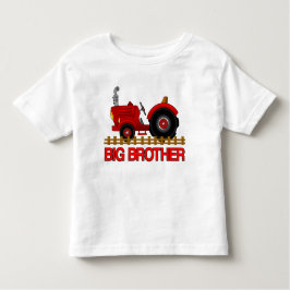 Camiseta De Bebé Gran Hermano Red Tractor Shirt linda invitación