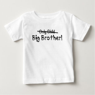 Camiseta De Bebé Gran Hermano (único niño tachado) Cute y Funn