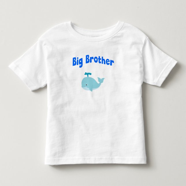 Camiseta De Bebé Gran Hermano Whale (Anverso)