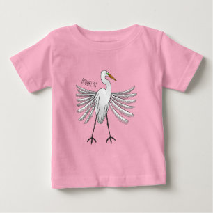 Camiseta De Bebé Gran ilustracion de personalizado de aves de garga