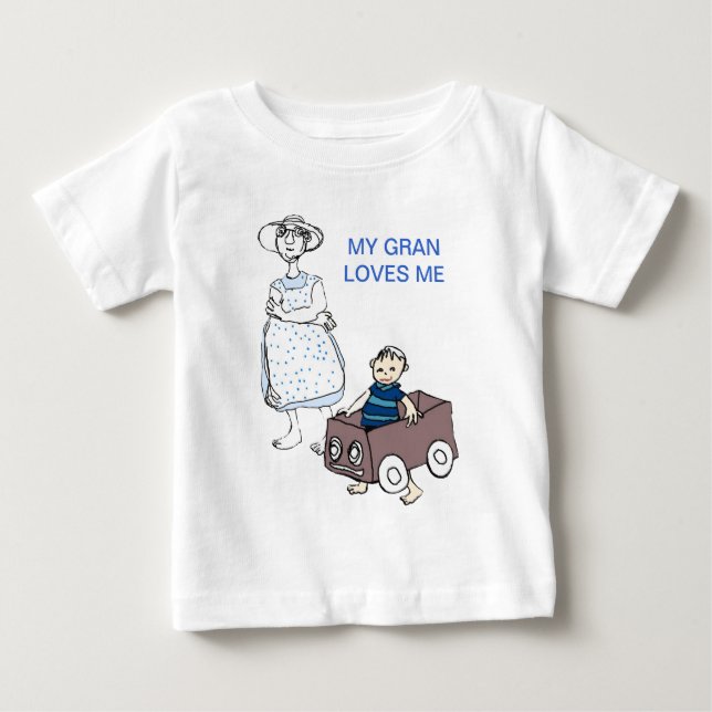 Camiseta De Bebé Gran me ama (Anverso)