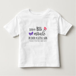 Camiseta De Bebé Gran milagro conciencia del síndrome de Turner