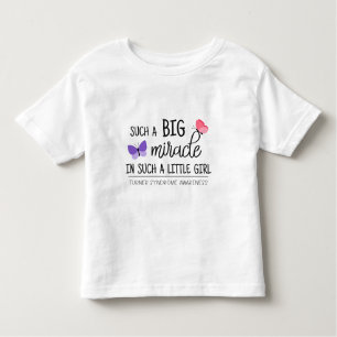 Camiseta De Bebé Gran milagro conciencia del síndrome de Turner