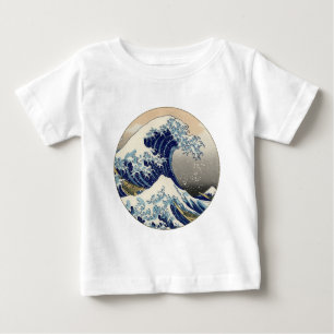Camiseta De Bebé Gran ola de pintura japonesa Kanagawa