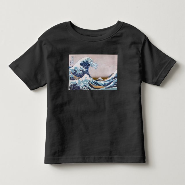 Camiseta De Bebé Gran ola de tsunami frente a Kanagawa Japón por Ho (Anverso)