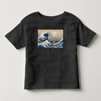 Camiseta De Bebé Gran ola frente al mar de Kanagawa y Monte Fuji Ja