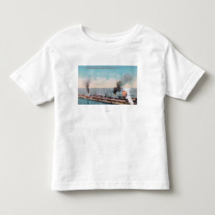 Camiseta De Bebé Gran opinión septentrional del muelle, SS Dakota y