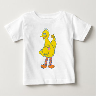 Camiseta De Bebé Gran Pájaro sosteniendo adornos navideños