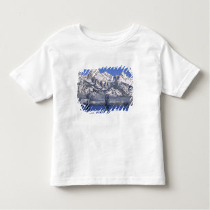 Camiseta De Bebé GRAN PARQUE NACIONAL TETON, WYOMING. EE.UU. Niebla