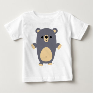 Camiseta De Bebé Gran Personalizado azul oso camiseta bebé