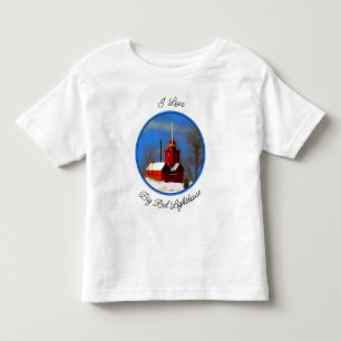 Camiseta De Bebé Gran pintura de faro rojo - Arte original