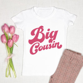 Camiseta De Bebé Gran primo lindo | Familia de correspondencia rosa