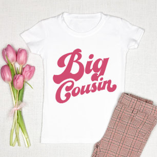 Camiseta De Bebé Gran primo lindo   Familia de correspondencia rosa