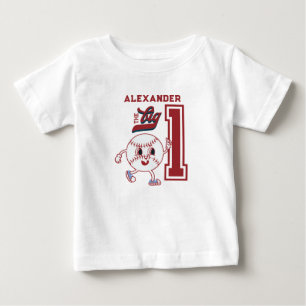 Camiseta De Bebé Gran Un Rookie De Béisbol Del Año Primer Cumpleaño