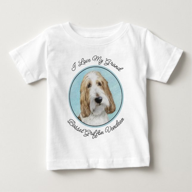 Camiseta De Bebé Grand Basset Griffon Vendeen - Original Dog Art Ba (Anverso)