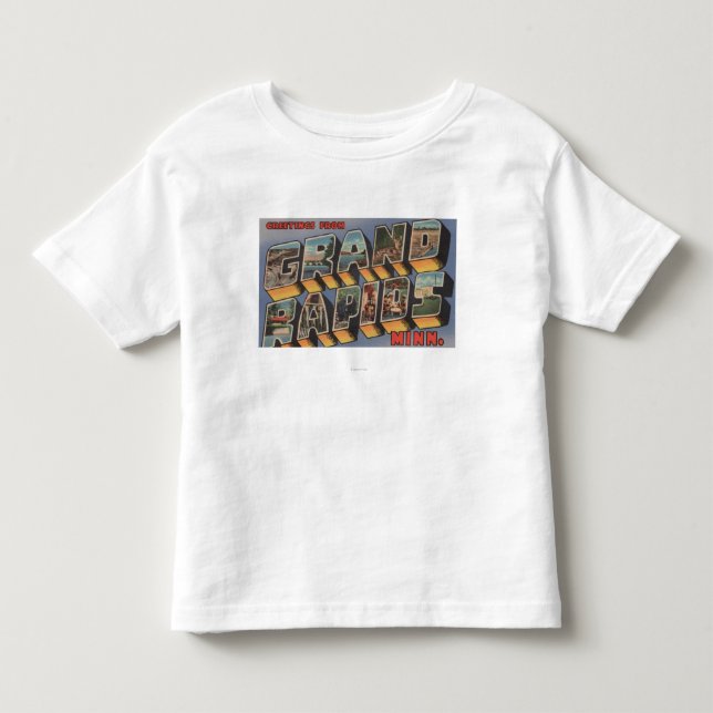 Camiseta De Bebé Grand Rapids, Minnesota - escenas grandes de la (Anverso)