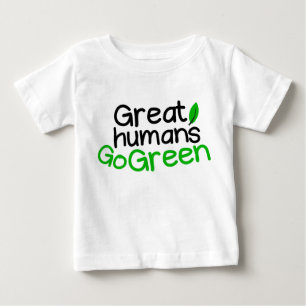 Camiseta De Bebé grandes humanos verdes