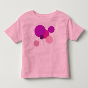 Camiseta De Bebé Grandes lunares de los 70 en púrpura