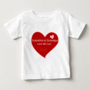 Camiseta De Bebé Grandma & Grandpa Love Me