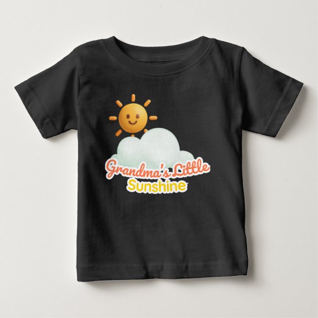 Camiseta De Bebé Grandma’s Little Sunshine (Anverso)