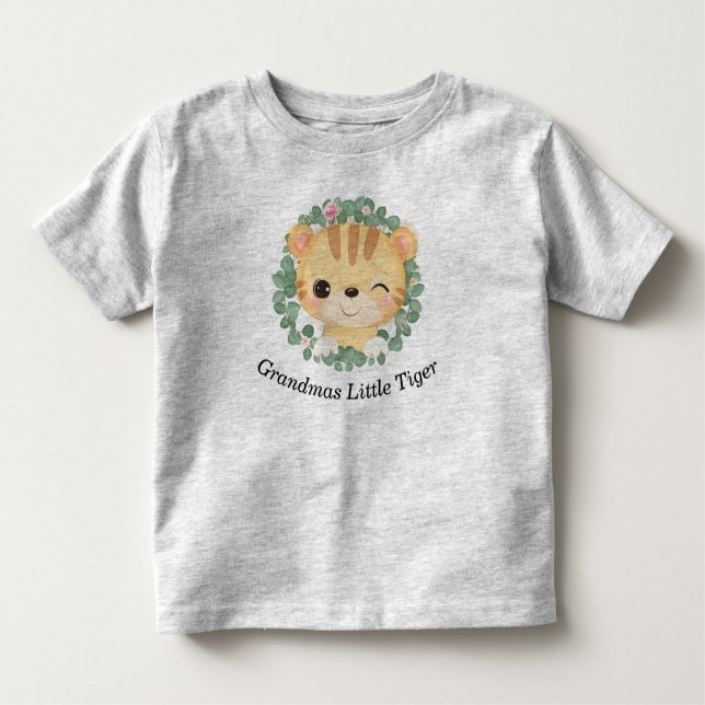 Camiseta De Bebé Grandmas Pequeño Tigre (Anverso)