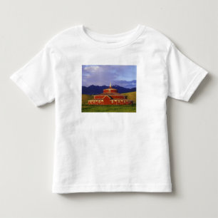 Camiseta De Bebé Granero Redondo Histórico en Twin Bridges Montana