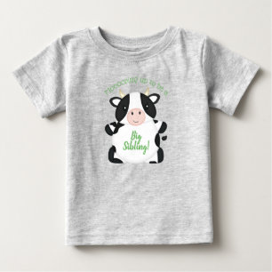 Camiseta De Bebé Granja Baby Shower de vaca