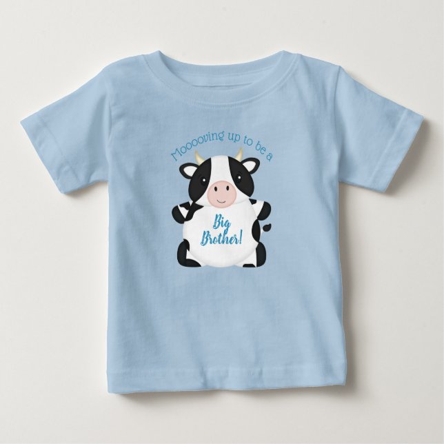 Camiseta De Bebé Granja Baby Shower de vaca (Anverso)