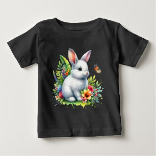 Camiseta De Bebé Granja de animales bebé conejo sublimación Clipart