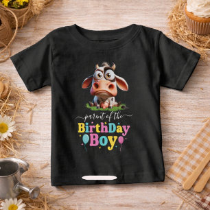 Camiseta De Bebé Granja de animales de vaca linda Fiesta de cumplea