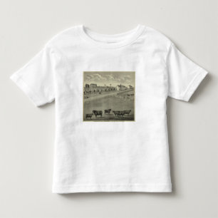 Camiseta De Bebé Granja de la acción del acantilado del trébol, e