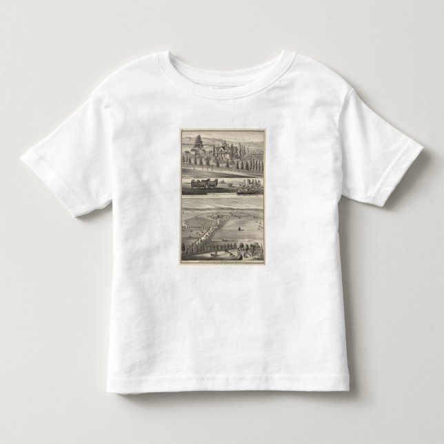 Camiseta De Bebé Granja de la huerta, casa de campo de Somerville (Anverso)