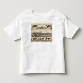Camiseta De Bebé Granja del césped de la pradera, Nebraska