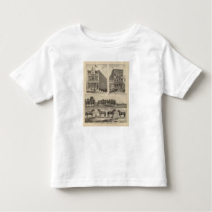 Camiseta De Bebé Granja, Marion, y Topeka del valle de Kaw, Kansas