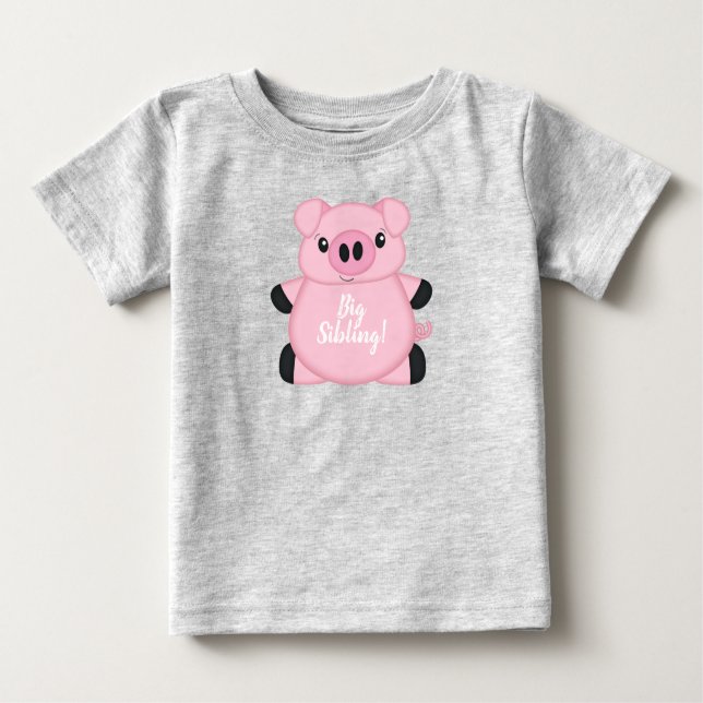 Camiseta De Bebé Granja Pig Baby Shower (Anverso)