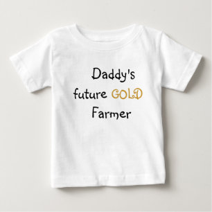 Camiseta De Bebé Granjero del oro del papá