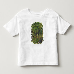 Camiseta De Bebé Granjero joven que se sienta en el bosque, 1878