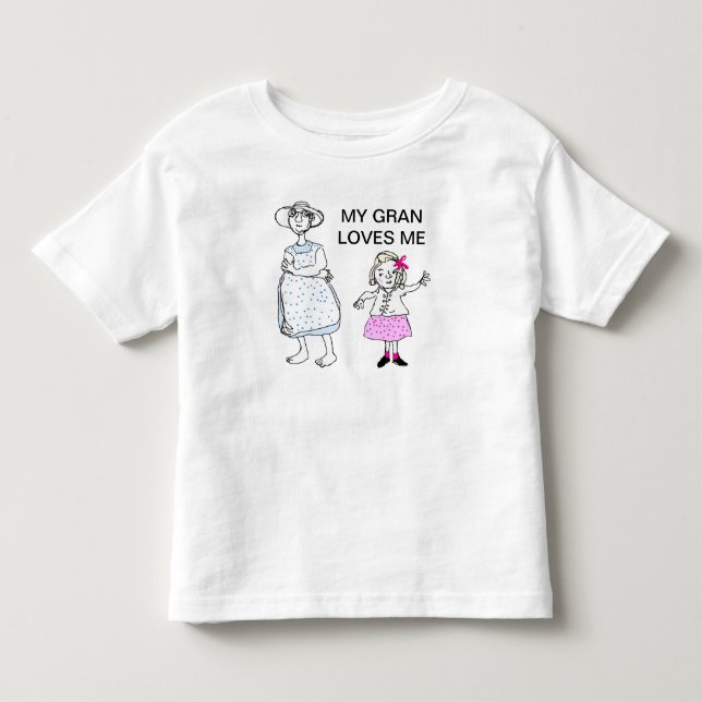 Camiseta De Bebé Granma y nieta (Anverso)