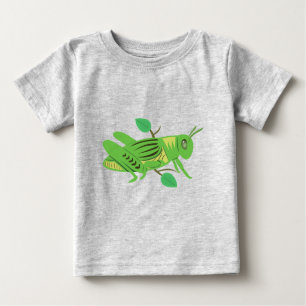 Camiseta De Bebé Grasshopper verde