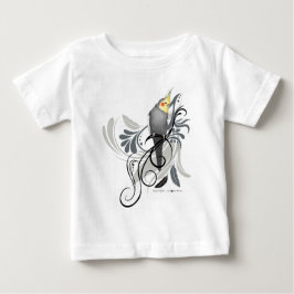 Camiseta De Bebé Gray Cockatiel