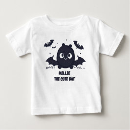 Camiseta De Bebé Gray Cute Kawaii Bat