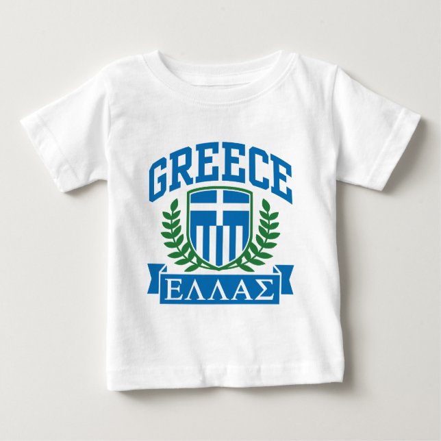 Camiseta De Bebé Grecia (Anverso)