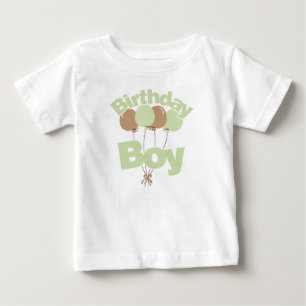 Camiseta De Bebé Green Birday Boy
