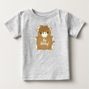 Camiseta De Bebé Green de la vaca escocesa Baby Shower