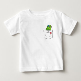 Camiseta De Bebé Green Pocket Parrot
