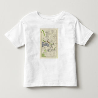 Camiseta De Bebé Green River del mapa de ferrocarril pacífico de la