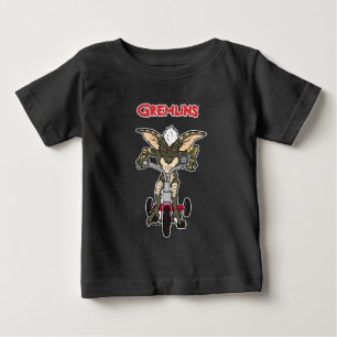 Camiseta De Bebé Gremlins   Triciclo de franjas