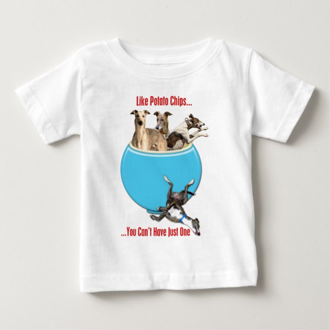 Camiseta De Bebé Greyhounds Como Chips De Papa (Anverso)