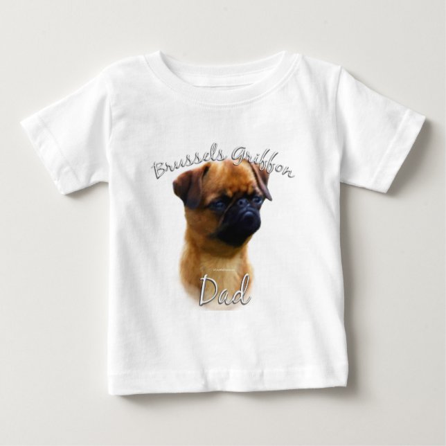 Camiseta De Bebé Griffon Brussels Dad 2 (Anverso)