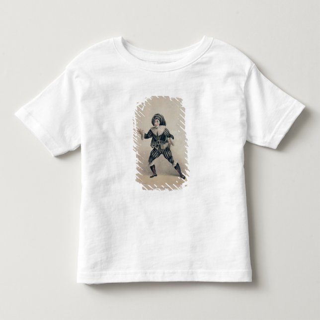 Camiseta De Bebé Grimaldi como Scaramouche, del dell'Ar de Commedia (Anverso)